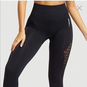Black Gymshark Energy+ Seamless Leggings